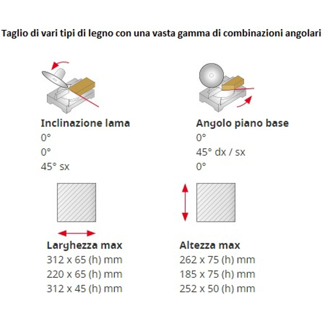 Vendita online Troncatrice radiale Ø 216 mm C8FSE